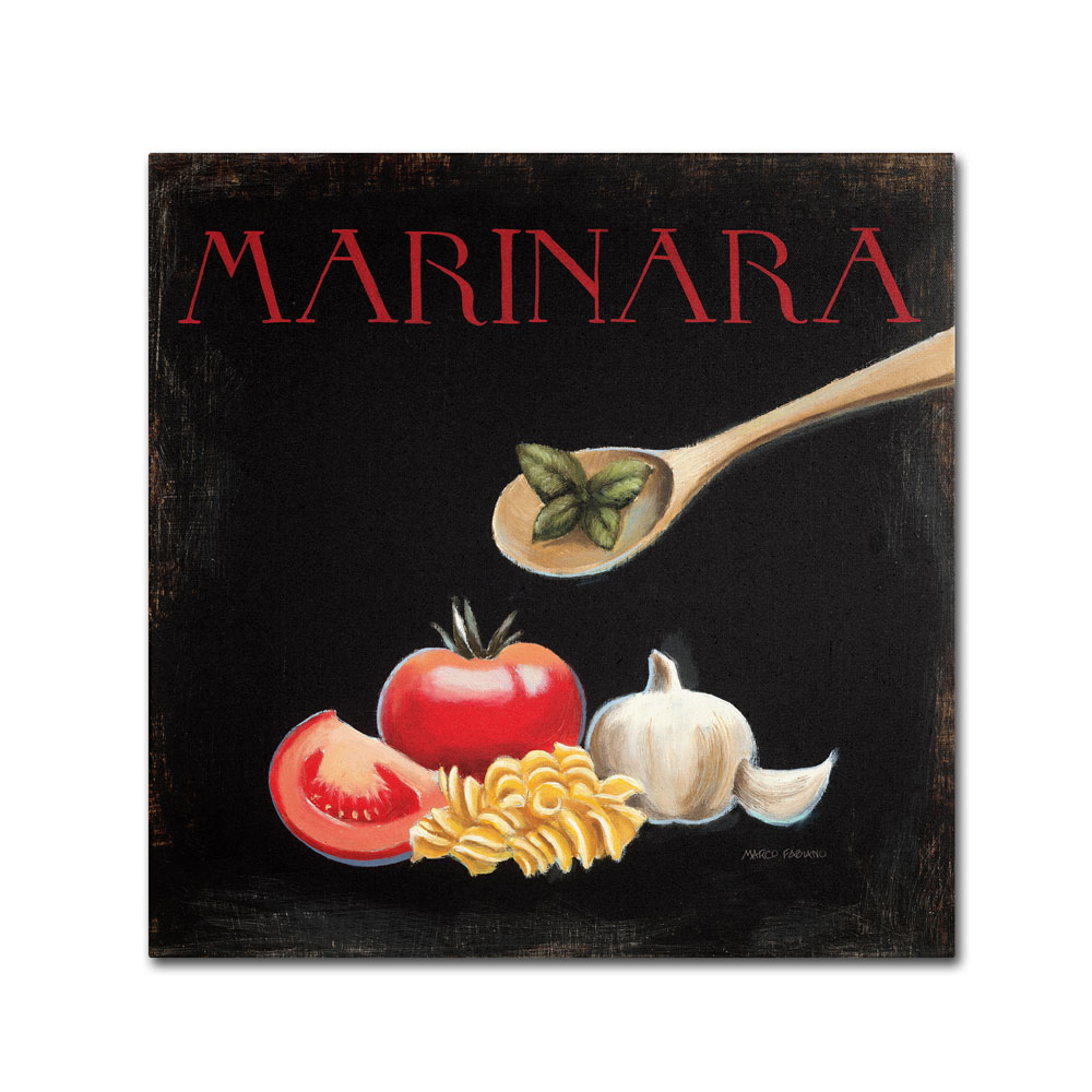 Marco Fabiano 'Italian Cuisine IV' Huge Canvas Art 35 X 35