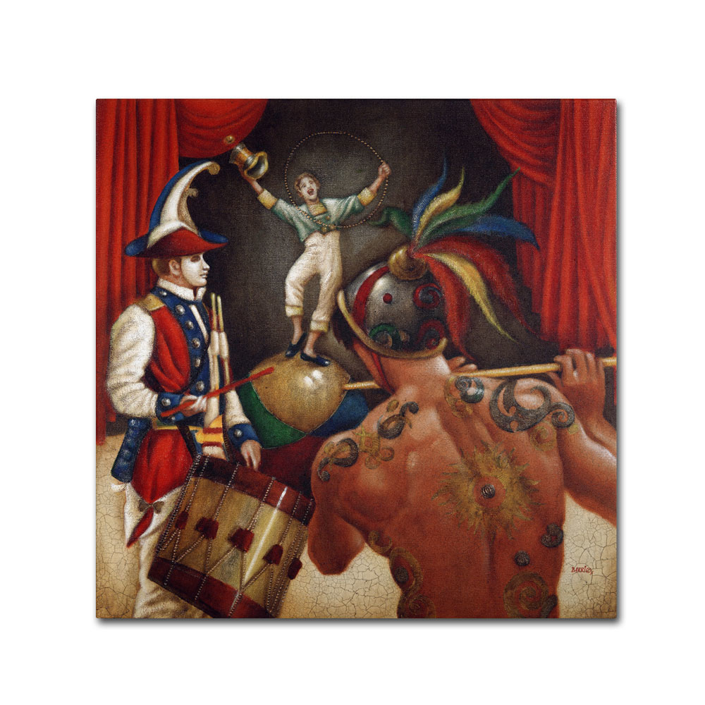 Edgar Barrios 'Prelude Alegria' Huge Canvas Art 35 X 35