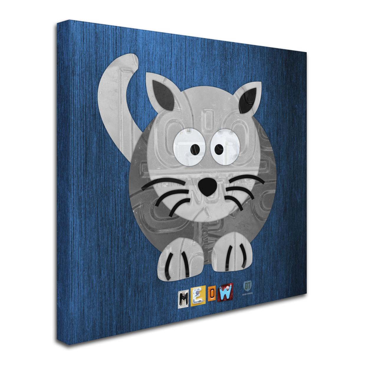 Design Turnpike 'Meow The Cat' Huge Canvas Art 35 X 35