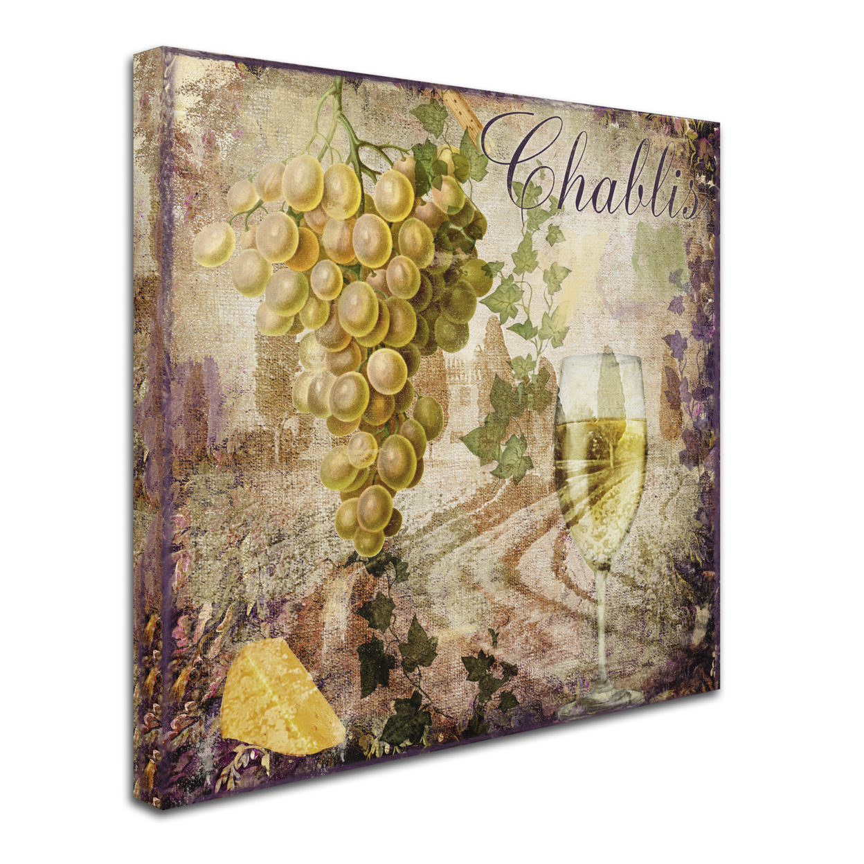Color Bakery 'Wine Country V' Huge Canvas Art 35 X 35