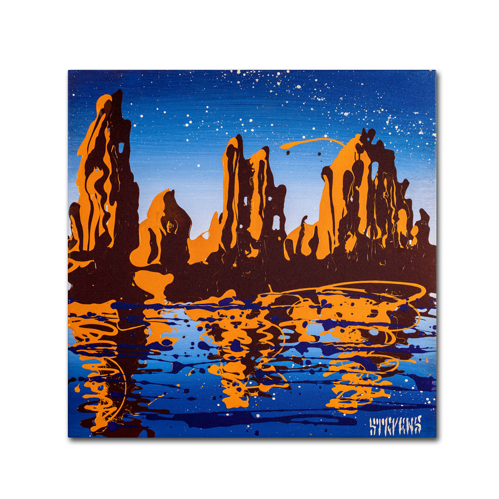 Roderick Stevens 'Lake Powell 02' Huge Canvas Art 35 X 35