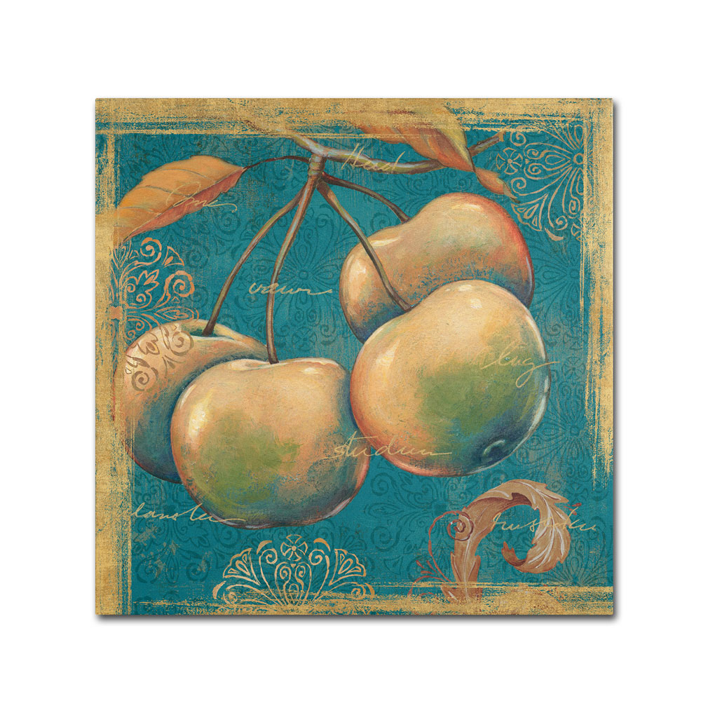 Daphne Brissonnet 'Lovely Fruits III' Huge Canvas Art 35 X 35