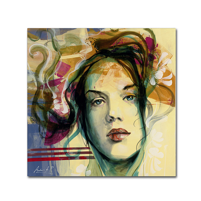 Andrea 'Blanca Mujer' Huge Canvas Art 35 X 35