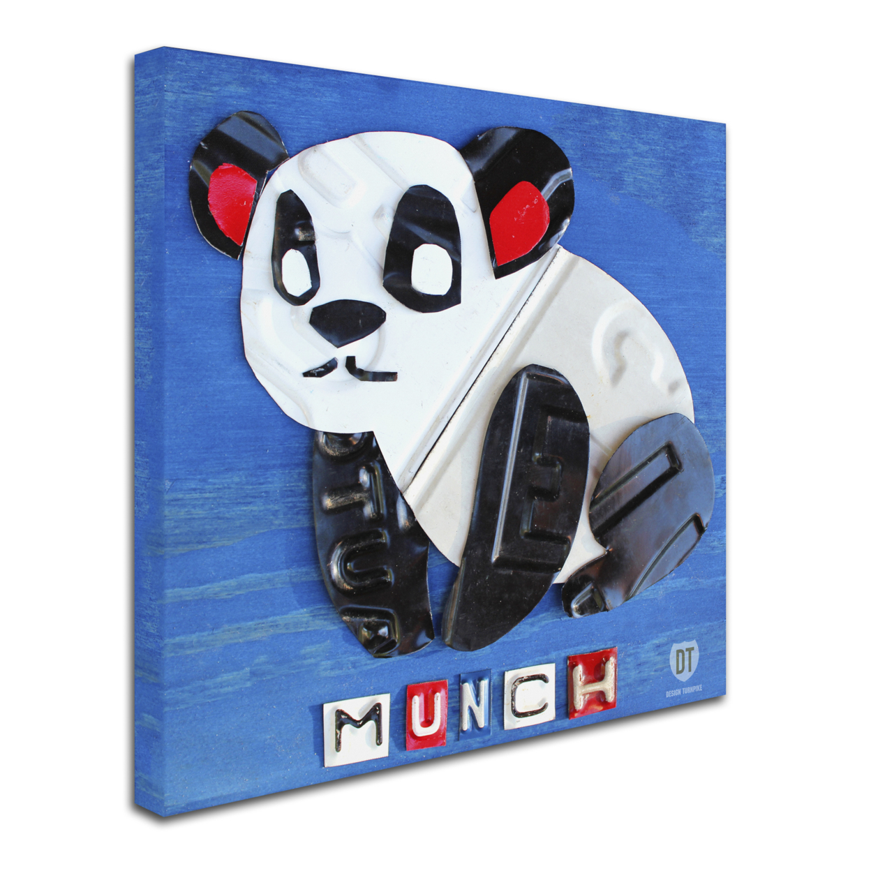 Design Turnpike 'Munch The Panda' Huge Canvas Art 35 X 35