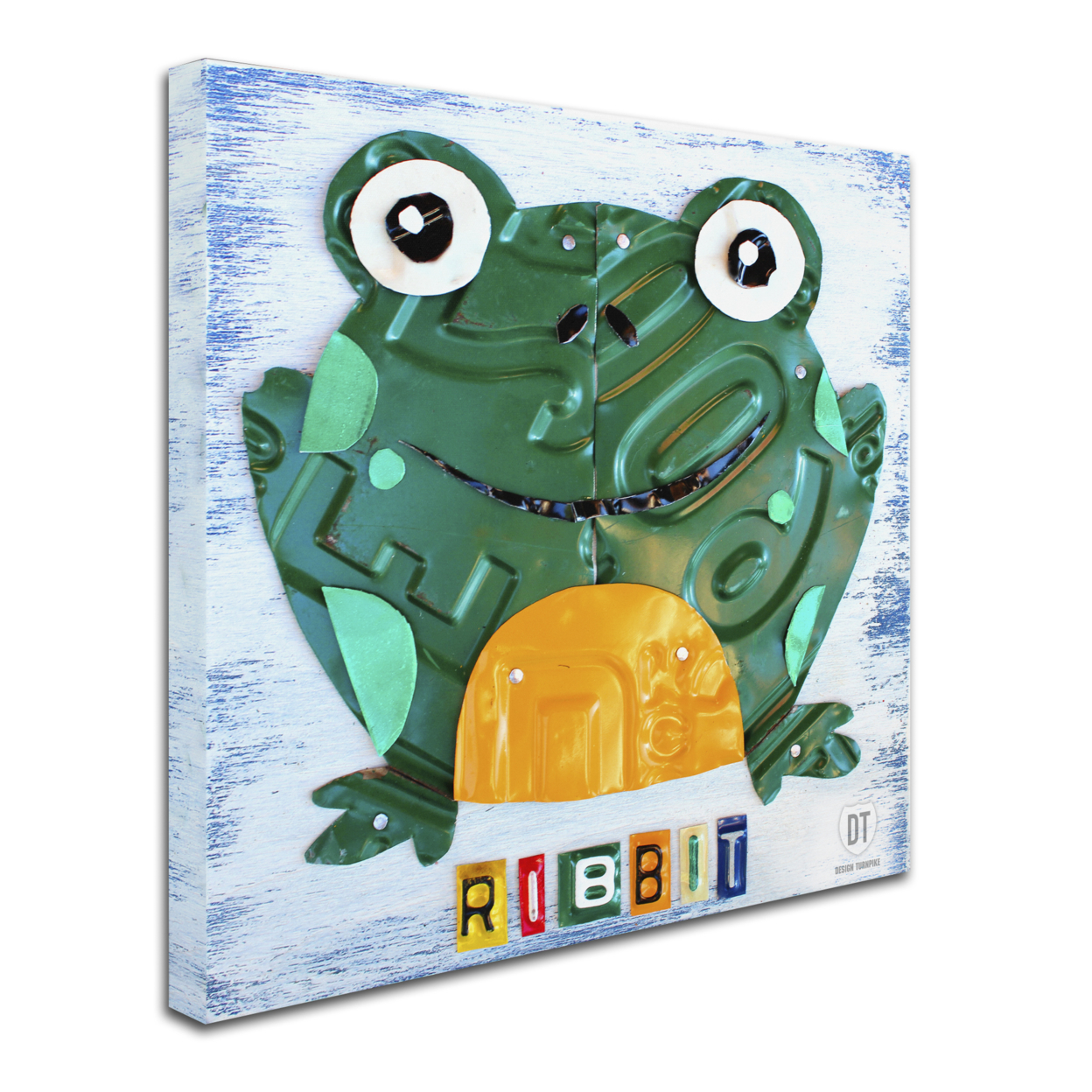 Design Turnpike 'Ribbit The Frog' Huge Canvas Art 35 X 35