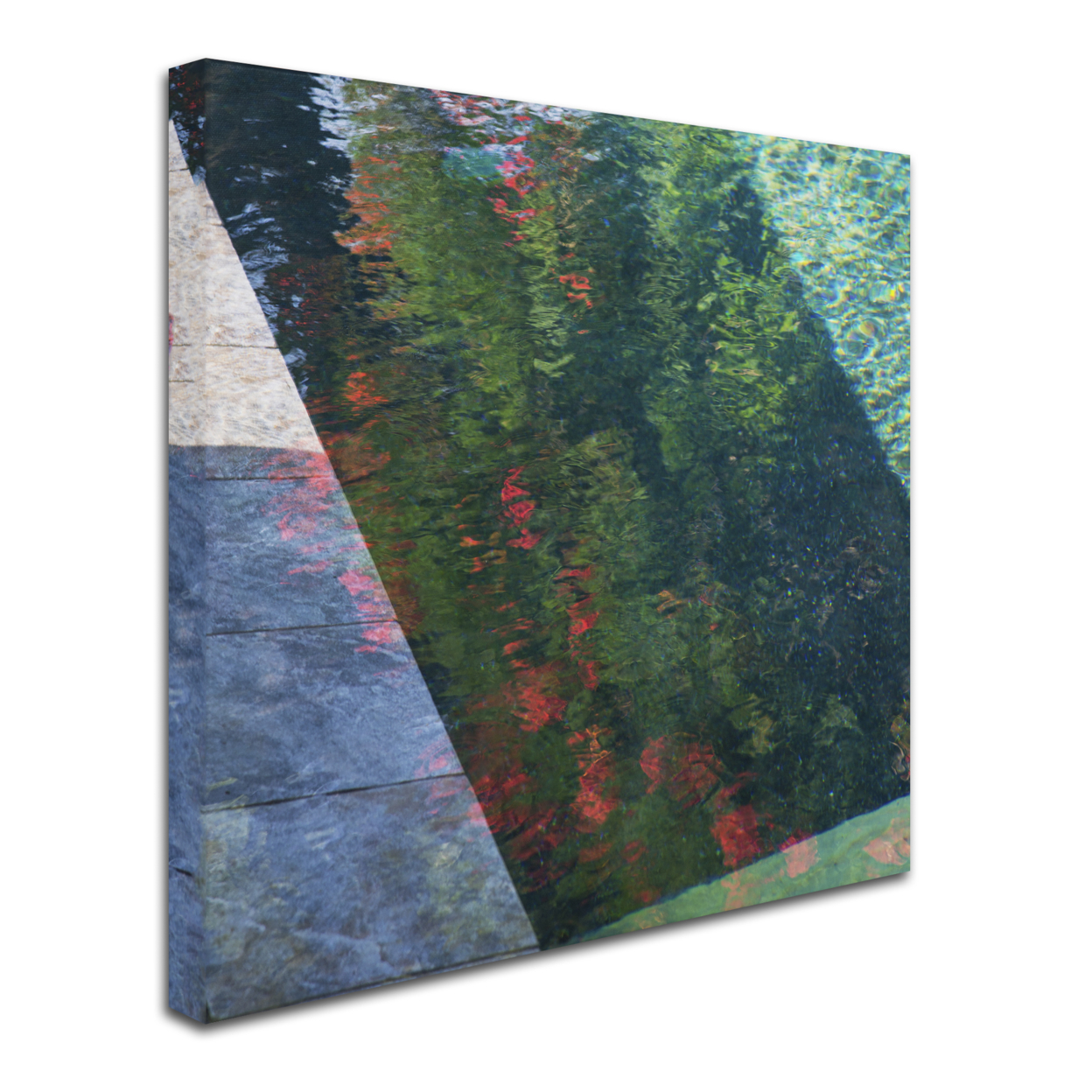 Kurt Shaffer 'Inspired By Monet' Huge Canvas Art 35 X 35