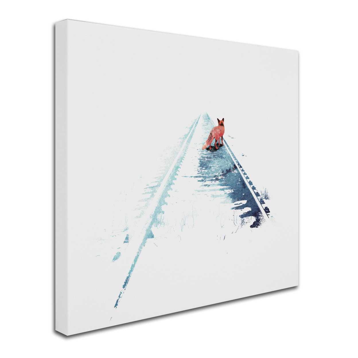 Robert Farkas 'From Nowhere To Nowhere' Huge Canvas Art 35 X 35
