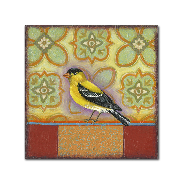 Rachel Paxton 'Small Bird 248' Huge Canvas Art 35 X 35