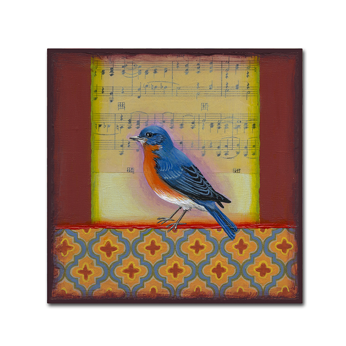 Rachel Paxton 'Bluebird' Huge Canvas Art 35 X 35