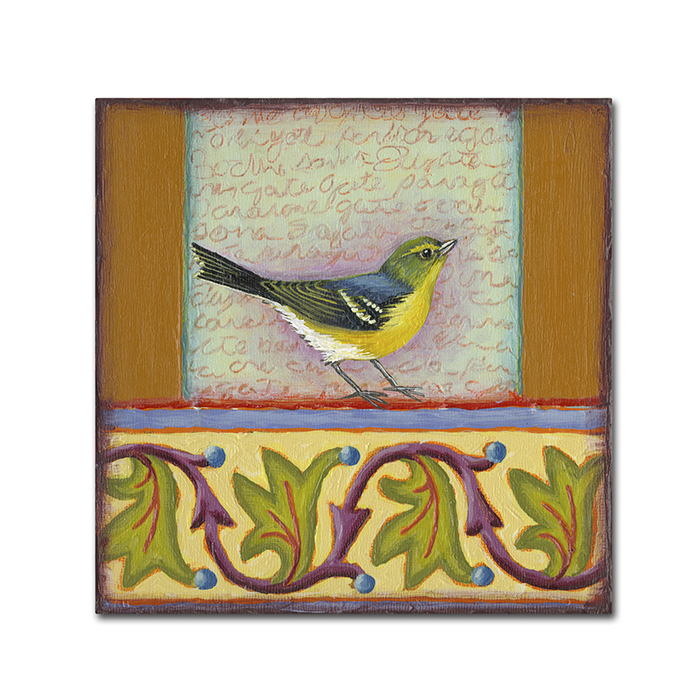 Rachel Paxton 'Small Bird 241' Huge Canvas Art 35 X 35