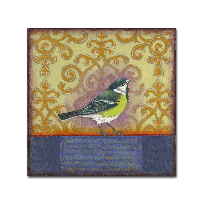 Rachel Paxton 'Small Bird 232' Huge Canvas Art 35 X 35
