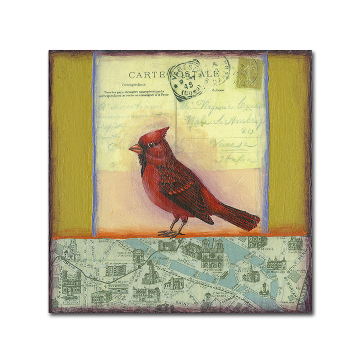 Rachel Paxton 'Small Bird 217' Huge Canvas Art 35 X 35