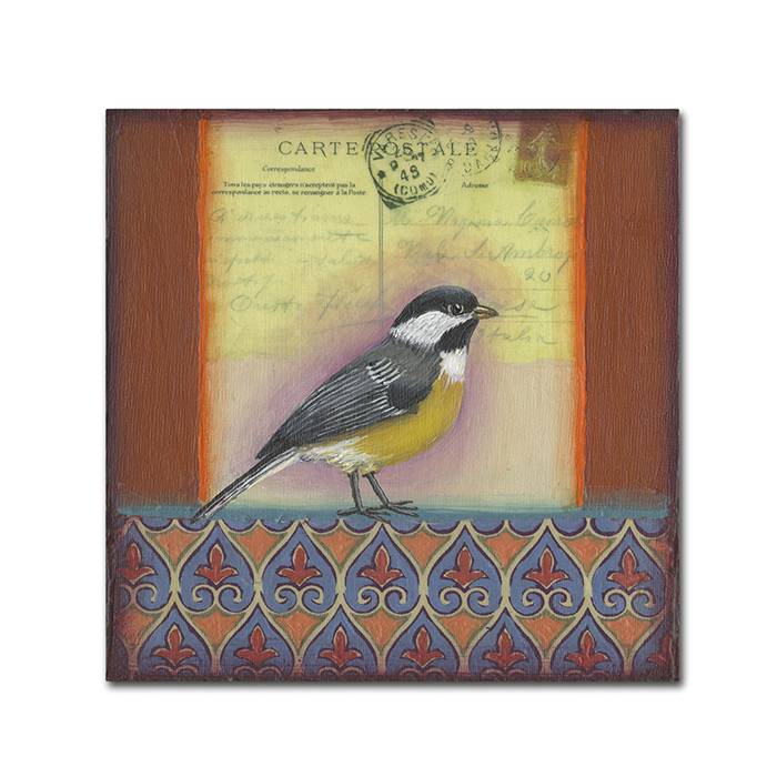 Rachel Paxton 'Small Bird 208' Huge Canvas Art 35 X 35
