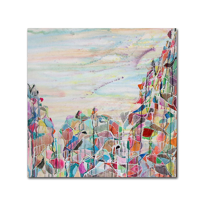 Lauren Moss 'Mount Francais' Huge Canvas Art 35 X 35
