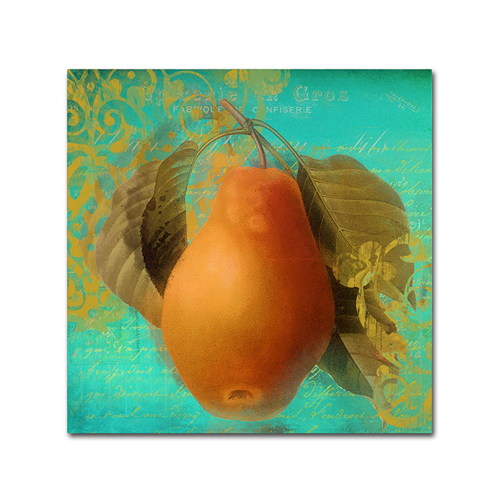 Color Bakery 'Glowing Fruits IV' Huge Canvas Art 35 X 35