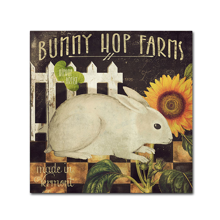 Color Bakery 'Vermont Farms III' Huge Canvas Art 35 X 35