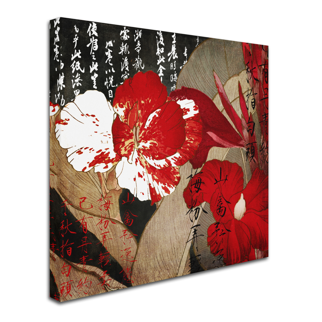 Color Bakery 'China Red I' Huge Canvas Art 35 X 35