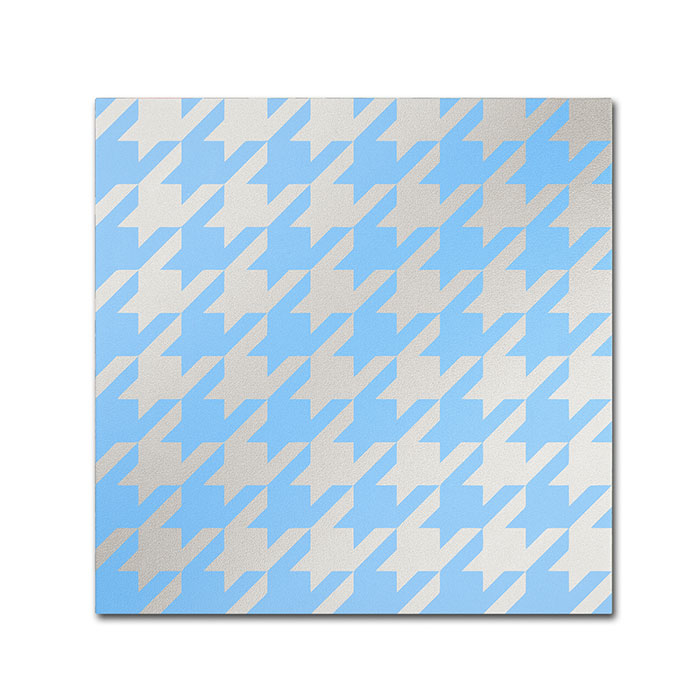 Color Bakery 'Xmas Houndstooth 3' Huge Canvas Art 35 X 35