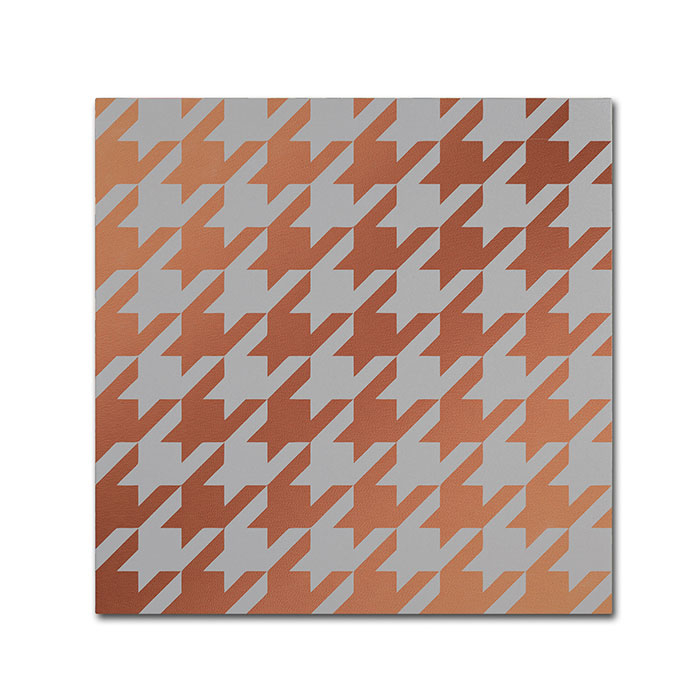 Color Bakery 'Xmas Houndstooth 4' Huge Canvas Art 35 X 35