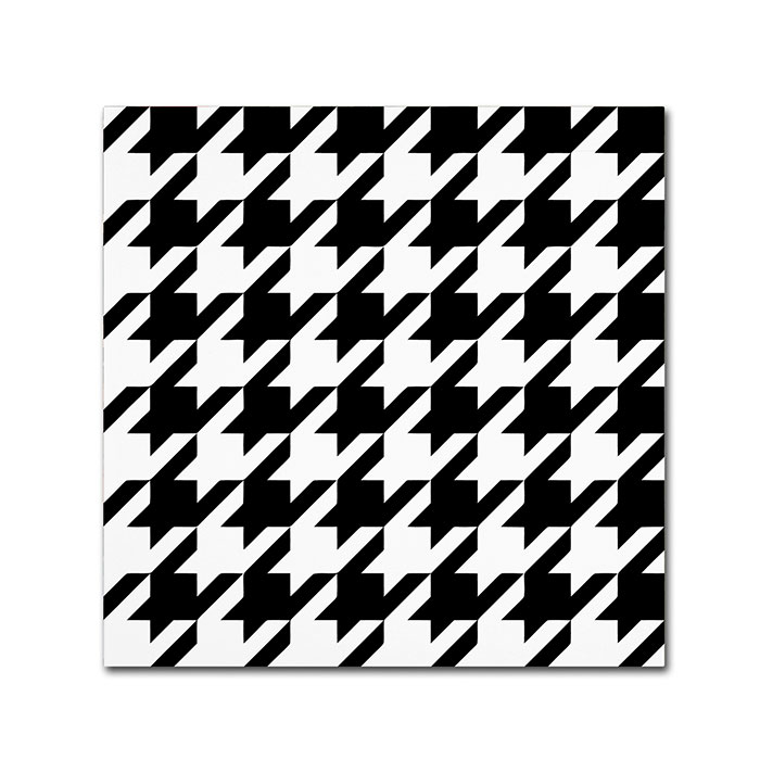 Color Bakery 'Xmas Houndstooth 6' Huge Canvas Art 35 X 35