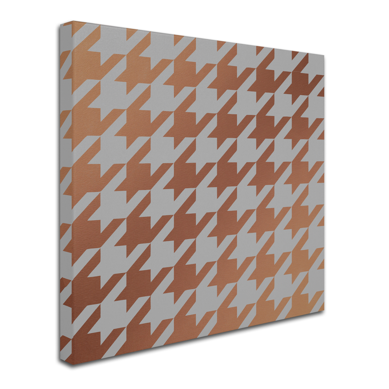 Color Bakery 'Xmas Houndstooth 4' Huge Canvas Art 35 X 35