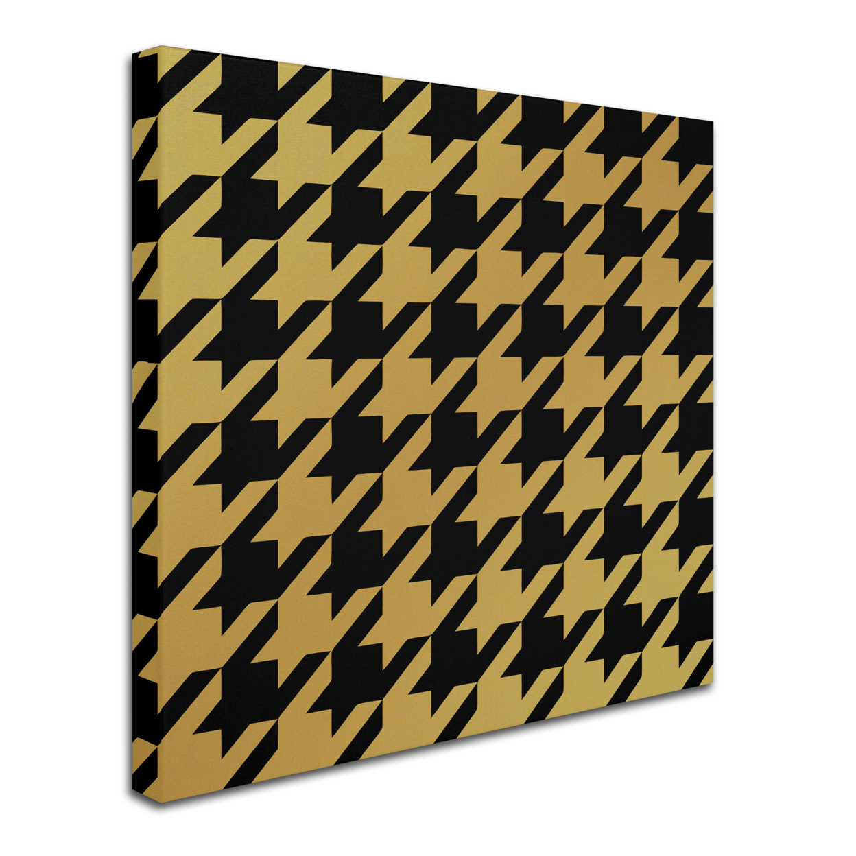 Color Bakery 'Xmas Houndstooth 5' Huge Canvas Art 35 X 35