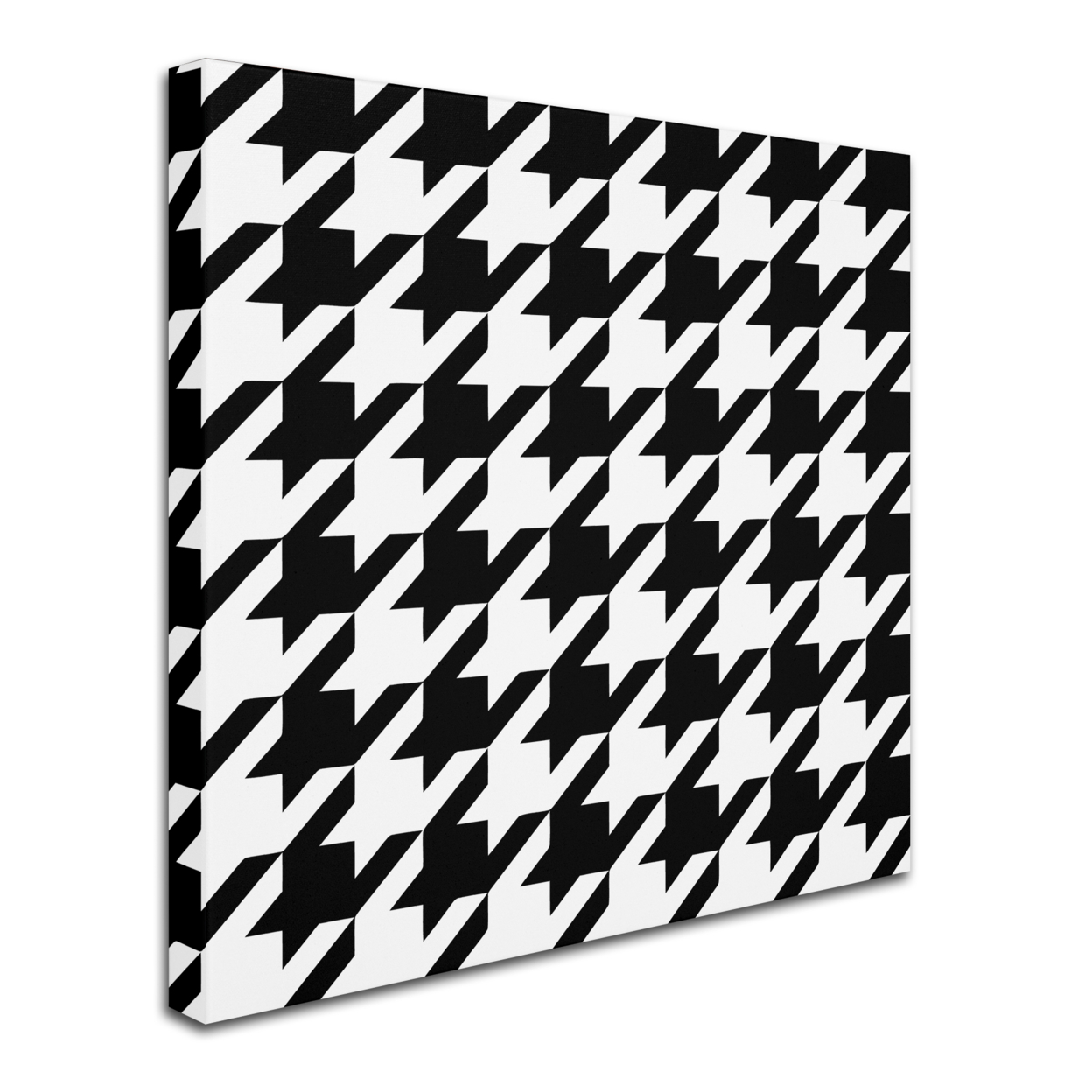 Color Bakery 'Xmas Houndstooth 6' Huge Canvas Art 35 X 35