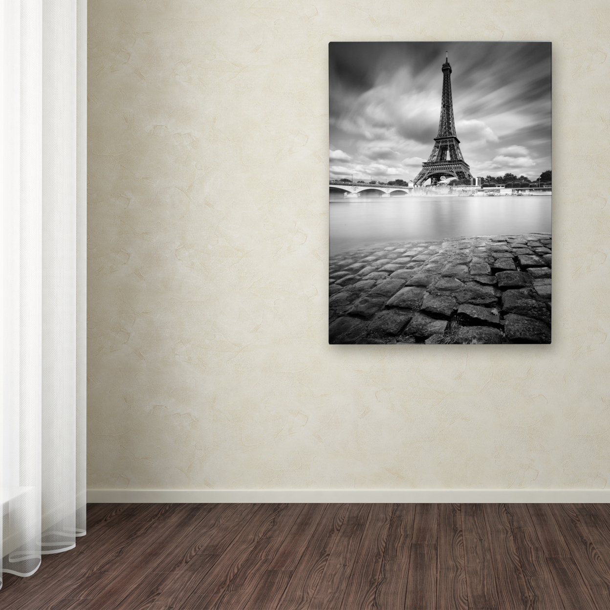 Moises Levy 'Eiffel Tower Study I' Canvas Art 16 X 24