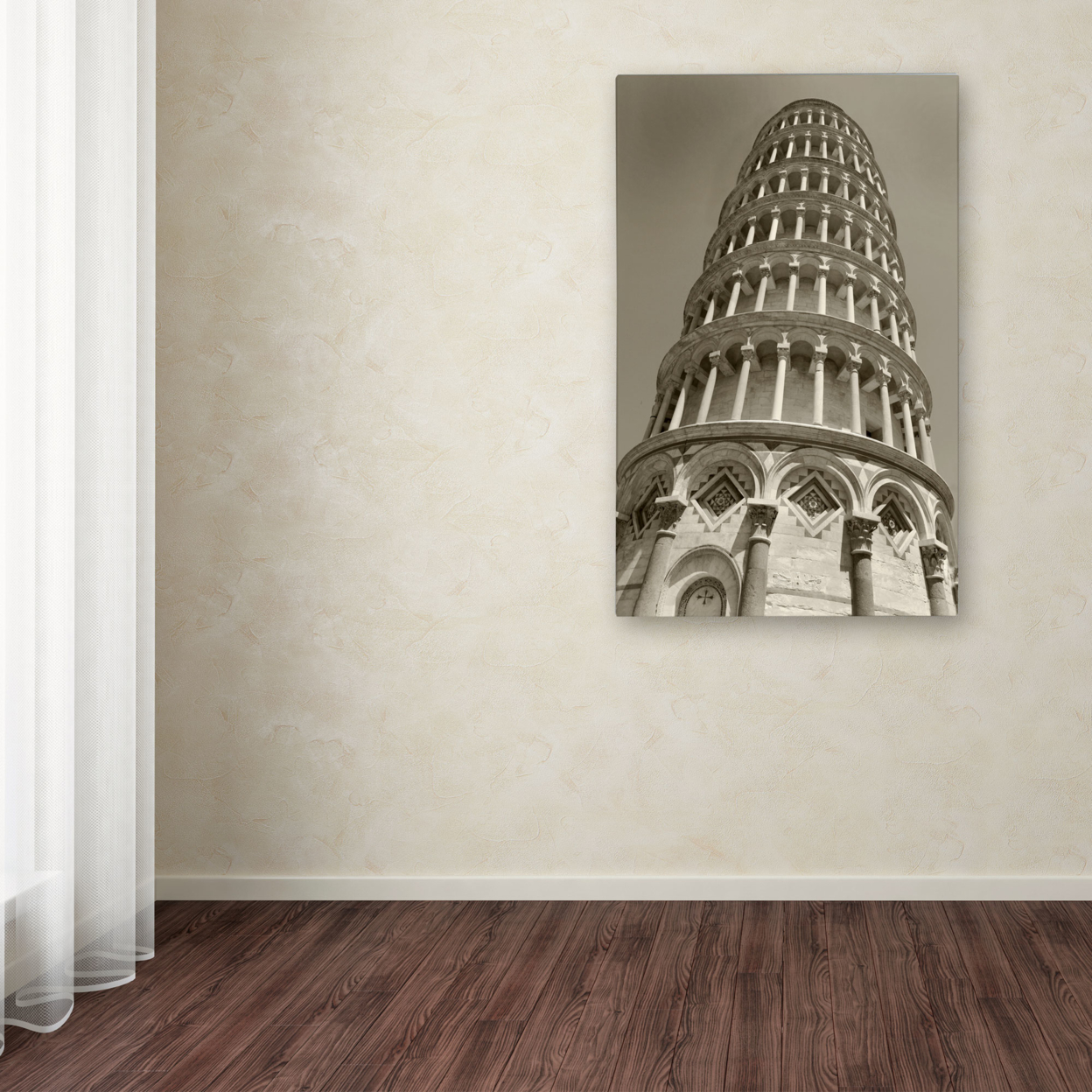 Chris Bliss 'Pisa Tower II' Canvas Art 16 X 24