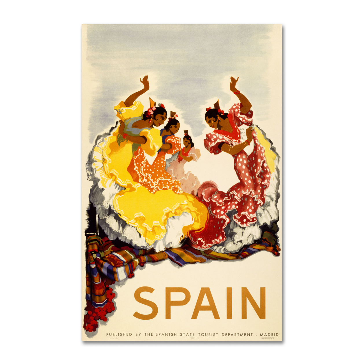 Spain - Women Dancing' Canvas Art 16 X 24