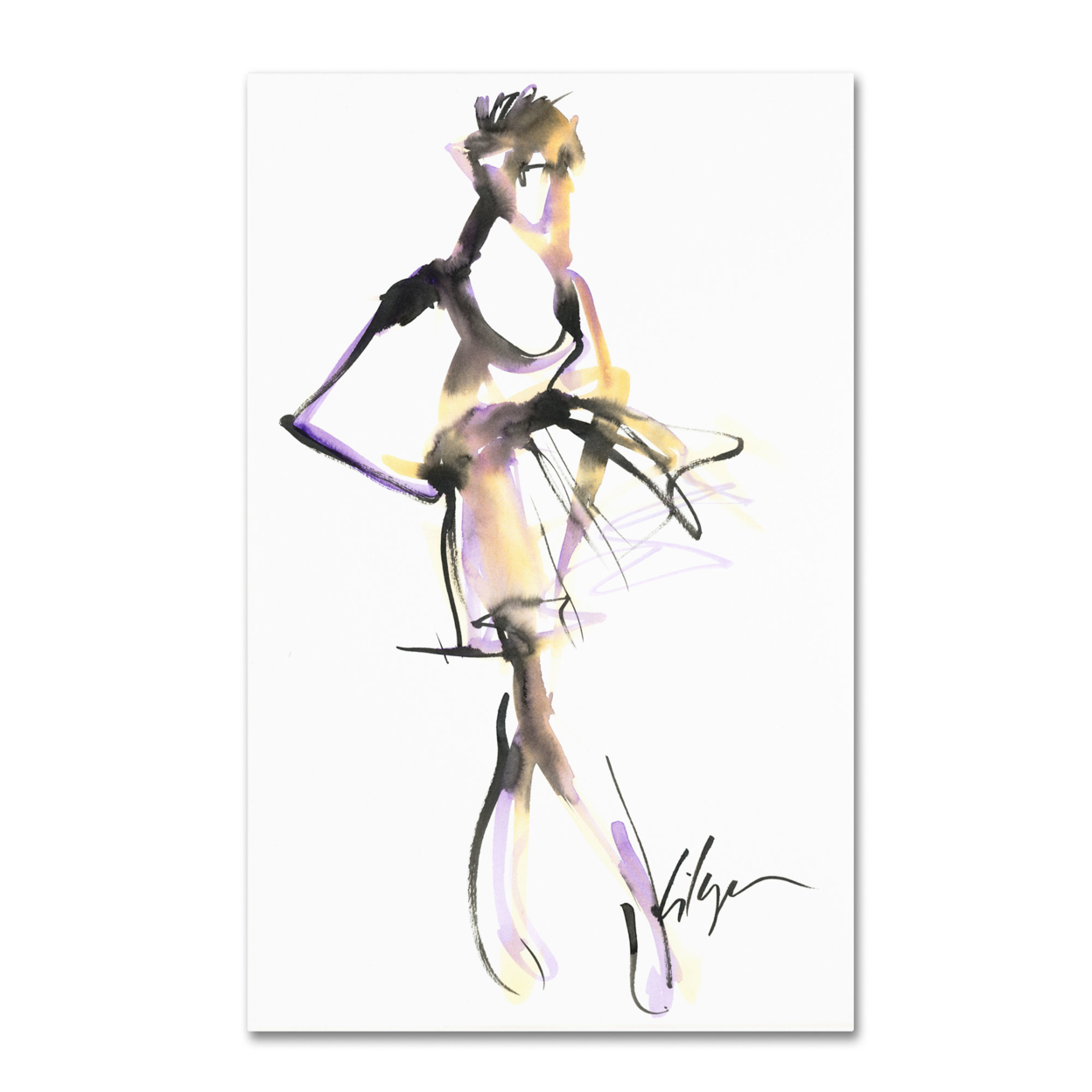 Jennifer Lilya 'Swirl Twirl' Canvas Art 16 X 24