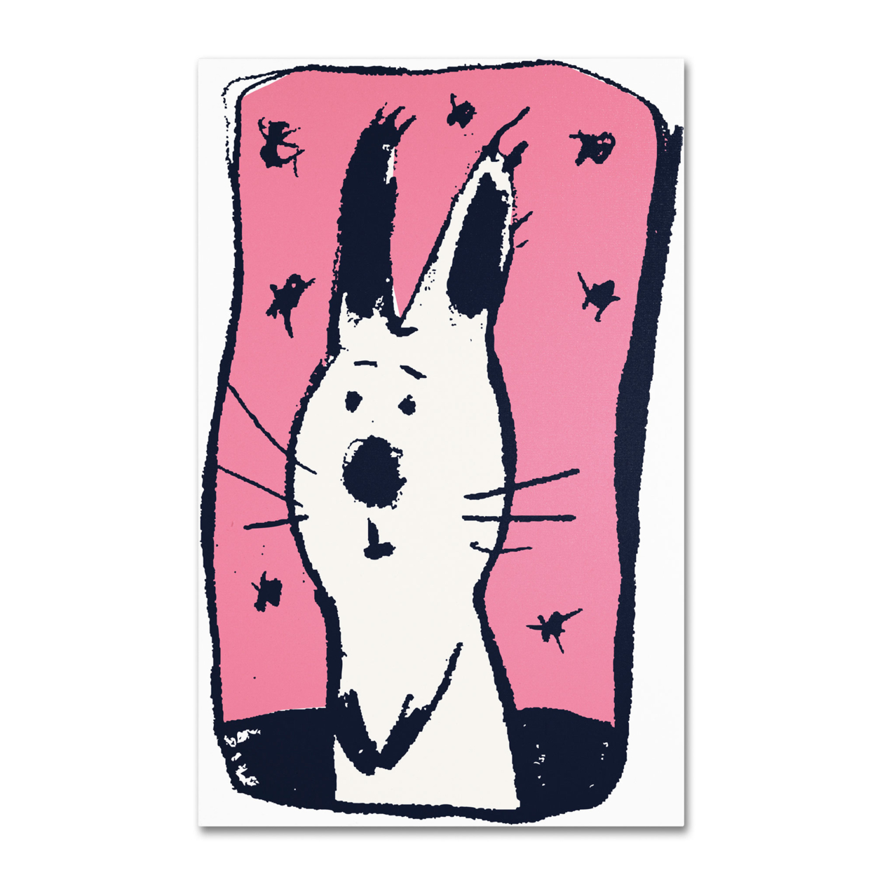 Carla Martell 'Earnest Rabbit' Canvas Art 16 X 24