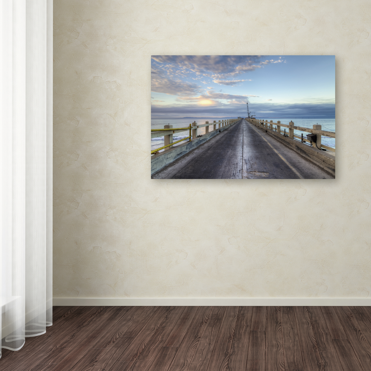 Chris Moyer 'Carpinteria Pier View I' Canvas Art 16 X 24