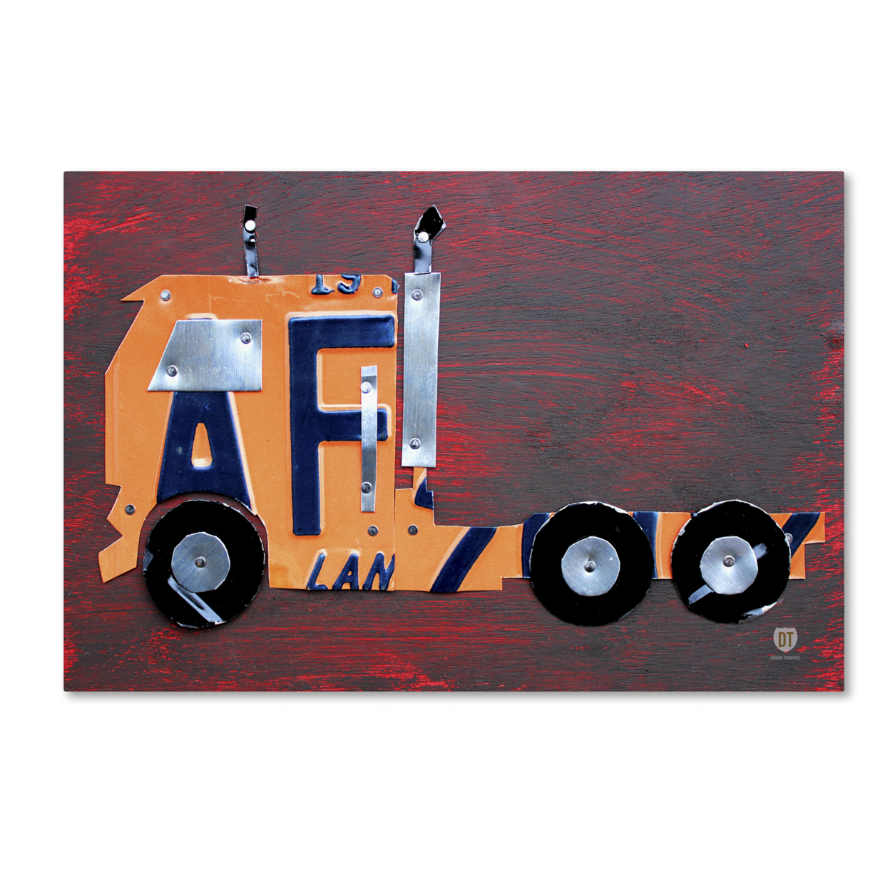 Design Turnpike 'Semi Truck' Canvas Art 16 X 24