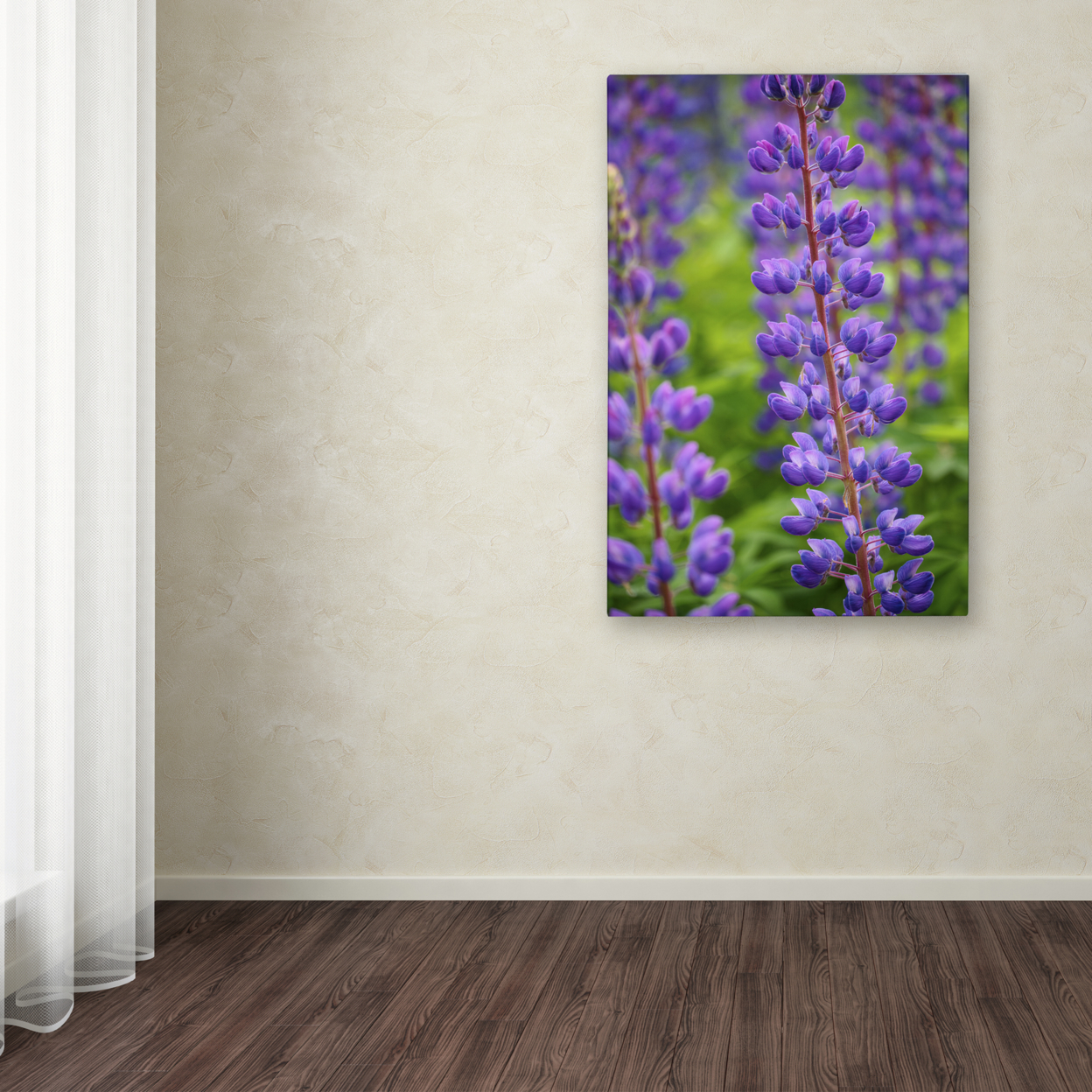 Cora Niele 'Blue Violet Lupine Flower' Canvas Art 16 X 24