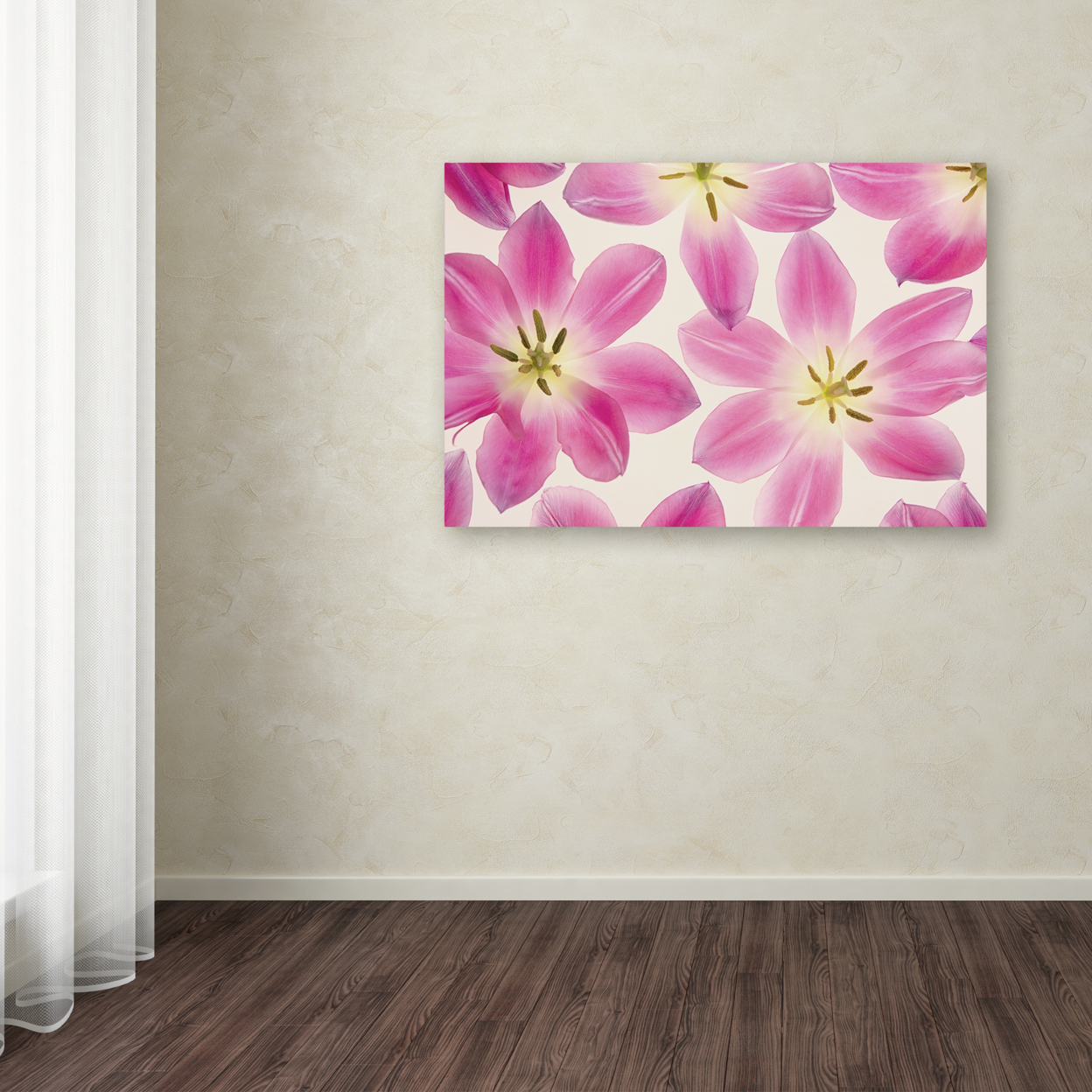 Cora Niele 'Cerise Pink Tulips' Canvas Art 16 X 24