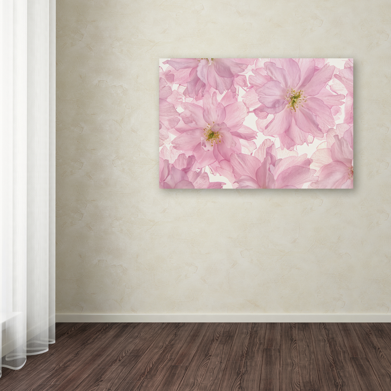 Cora Niele 'Pink Cherry Blossom' Canvas Art 16 X 24