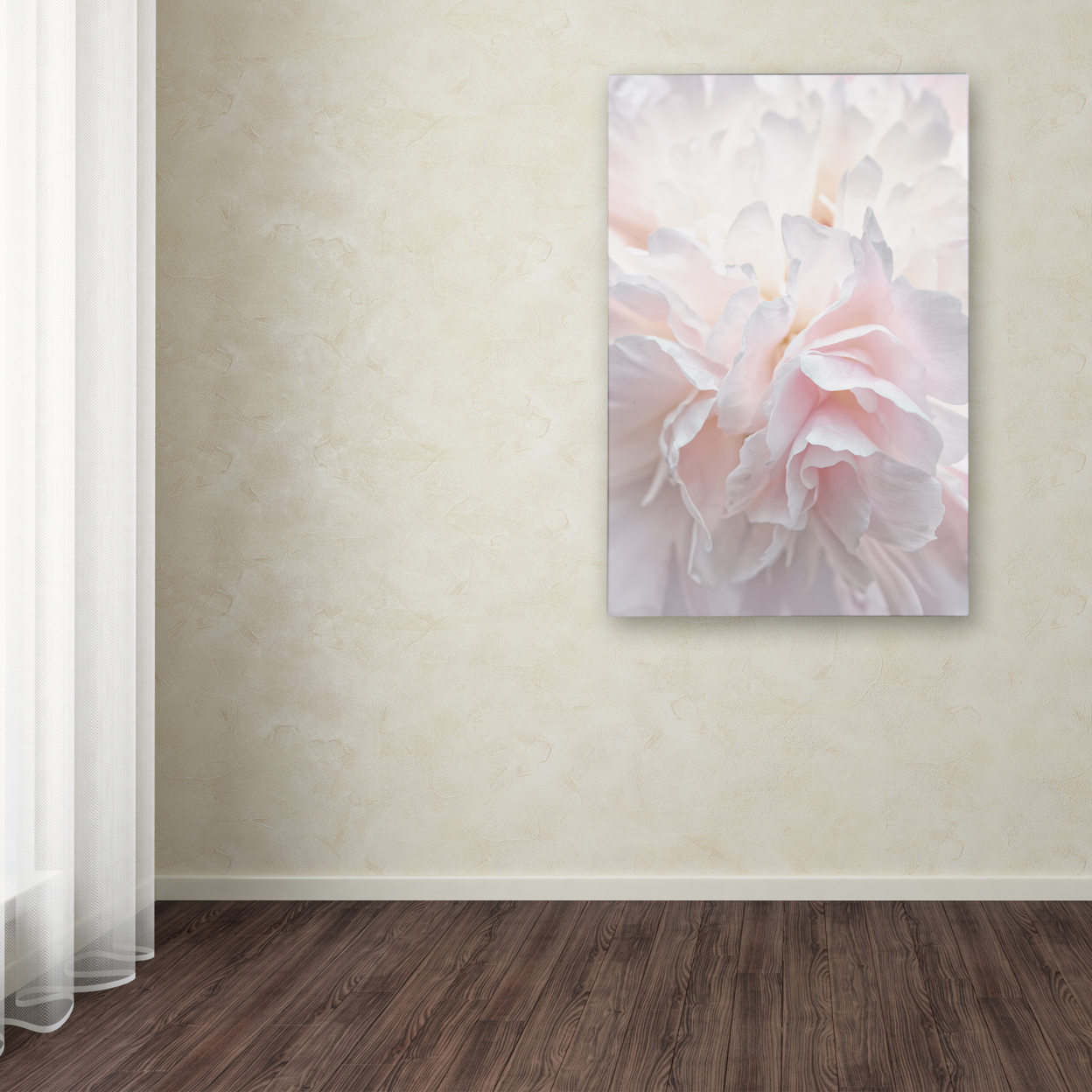 Cora Niele 'Pink Peony Petals IV' Canvas Art 16 X 24