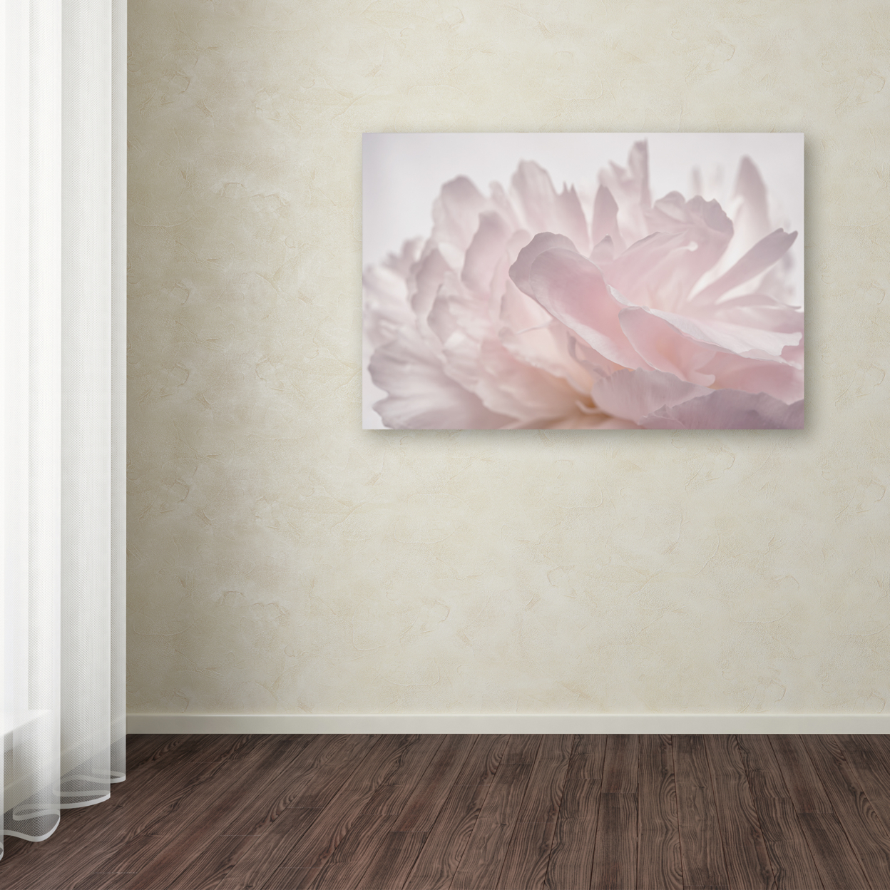 Cora Niele 'Pink Peony Petals V' Canvas Art 16 X 24
