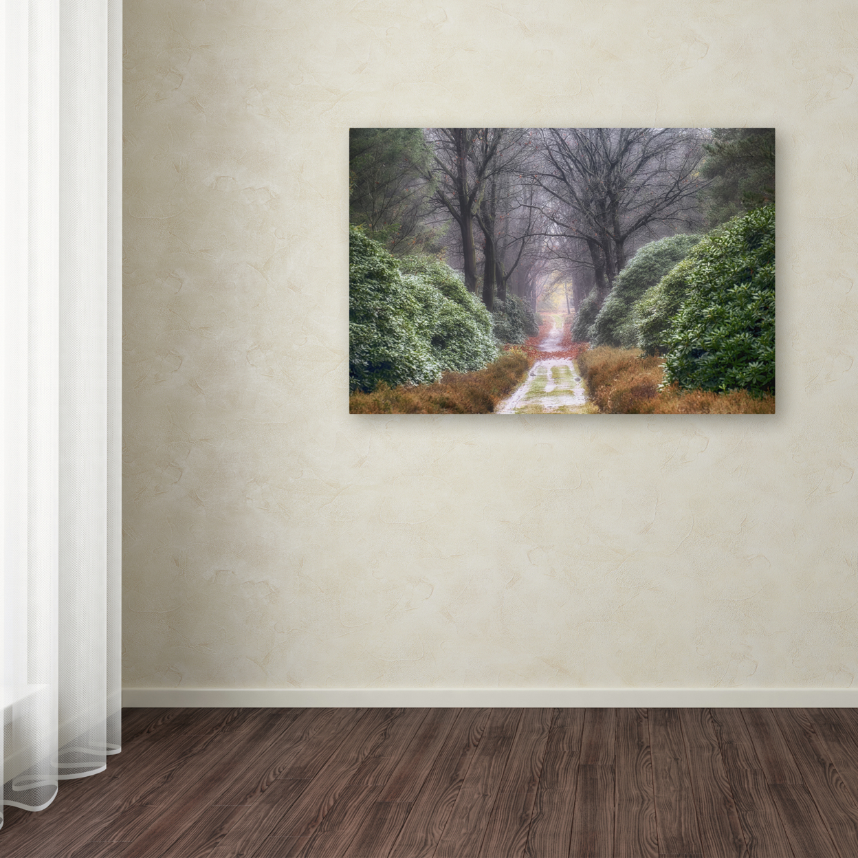 Cora Niele 'Rhododendron Lane' Canvas Art 16 X 24