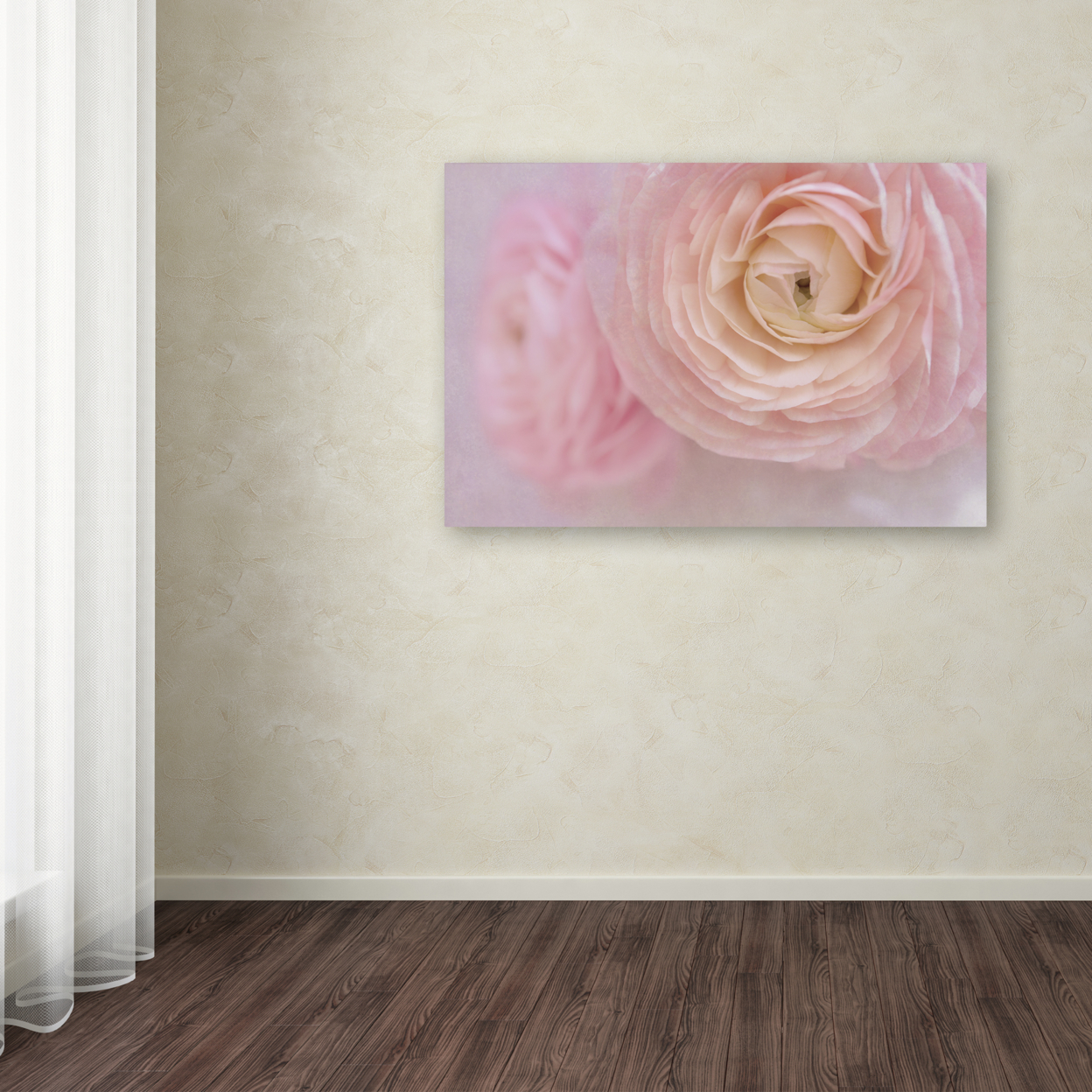 Cora Niele 'Soft Pink Flower Bouquet' Canvas Art 16 X 24