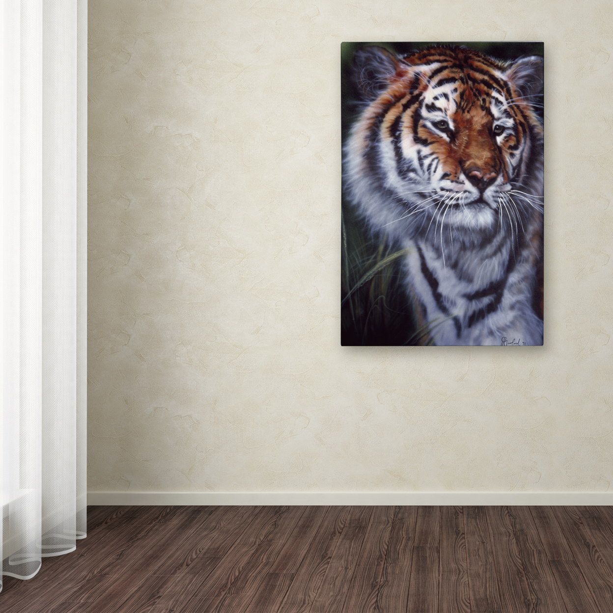 Jenny Newland 'Tiger In The Midst' Canvas Art 16 X 24
