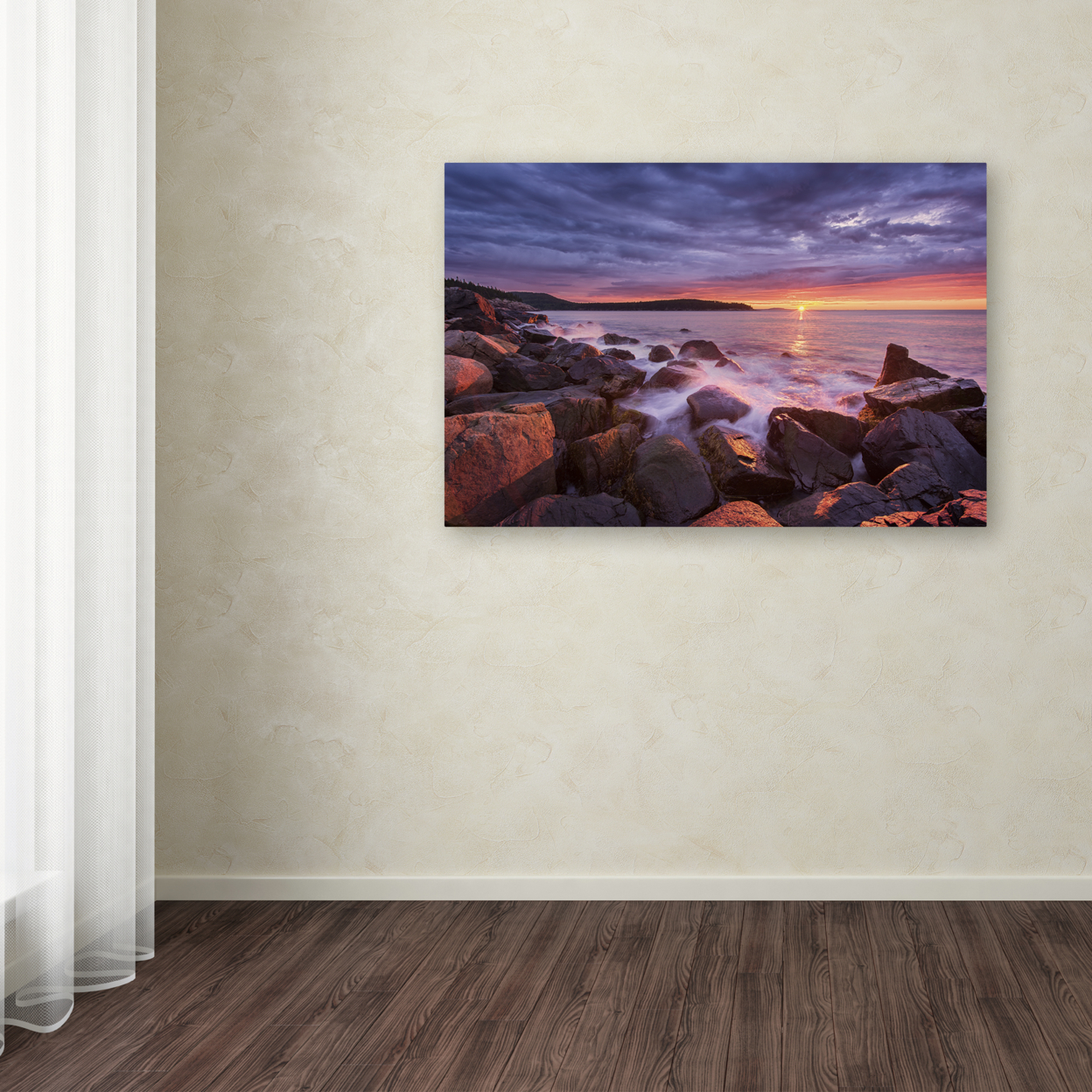Michael Blanchette Photography 'Acadia Rocks' Canvas Art 16 X 24