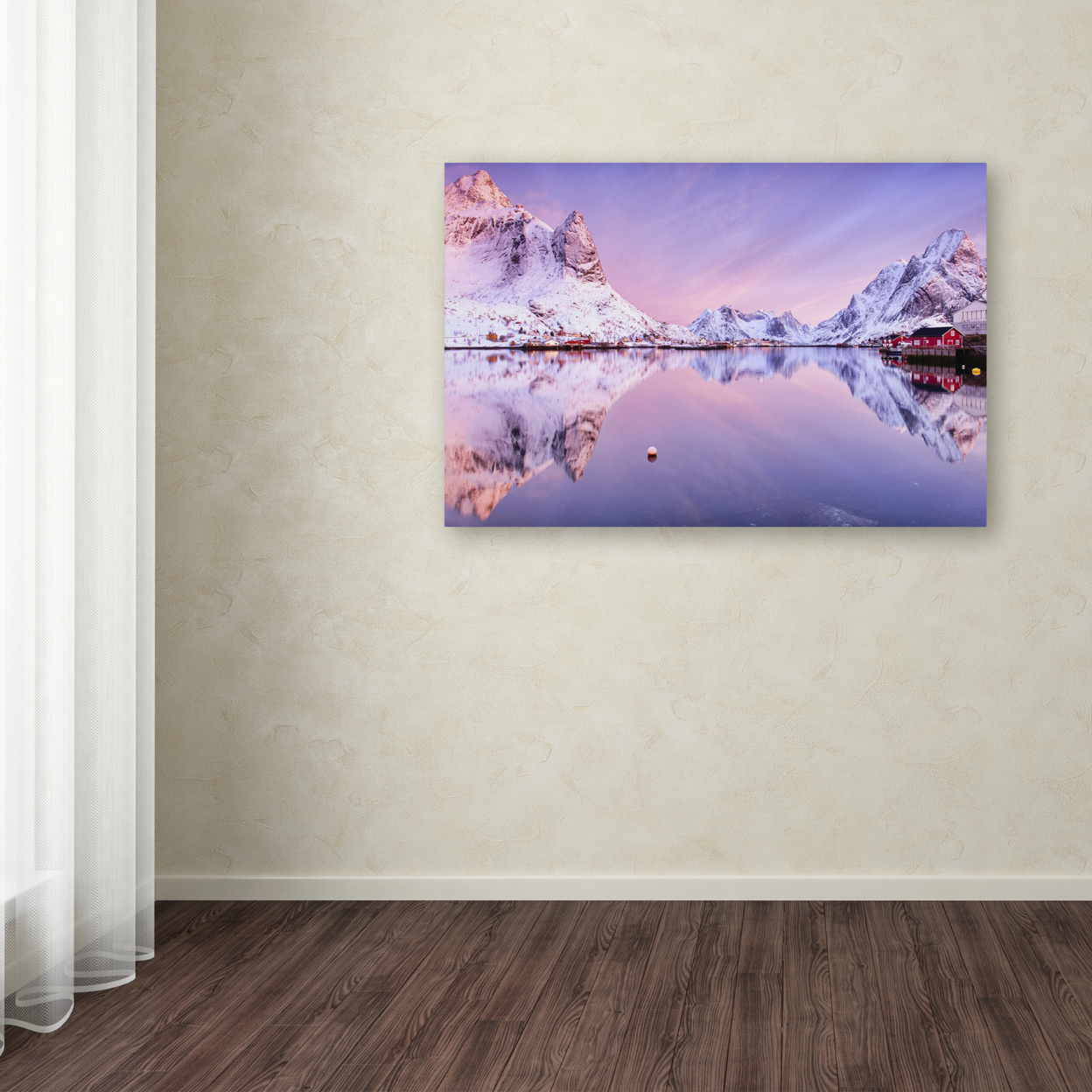Michael Blanchette Photography 'Fjord Sunrise' Canvas Art 16 X 24