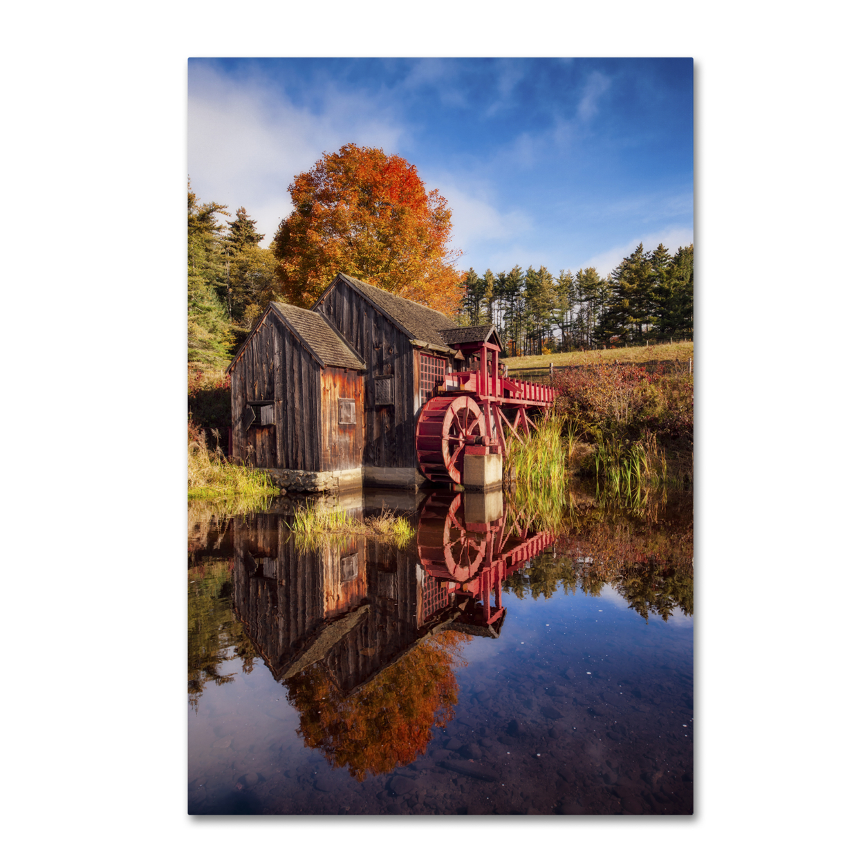 Michael Blanchette Photography 'The Old Grist Mill' Canvas Art 16 X 24