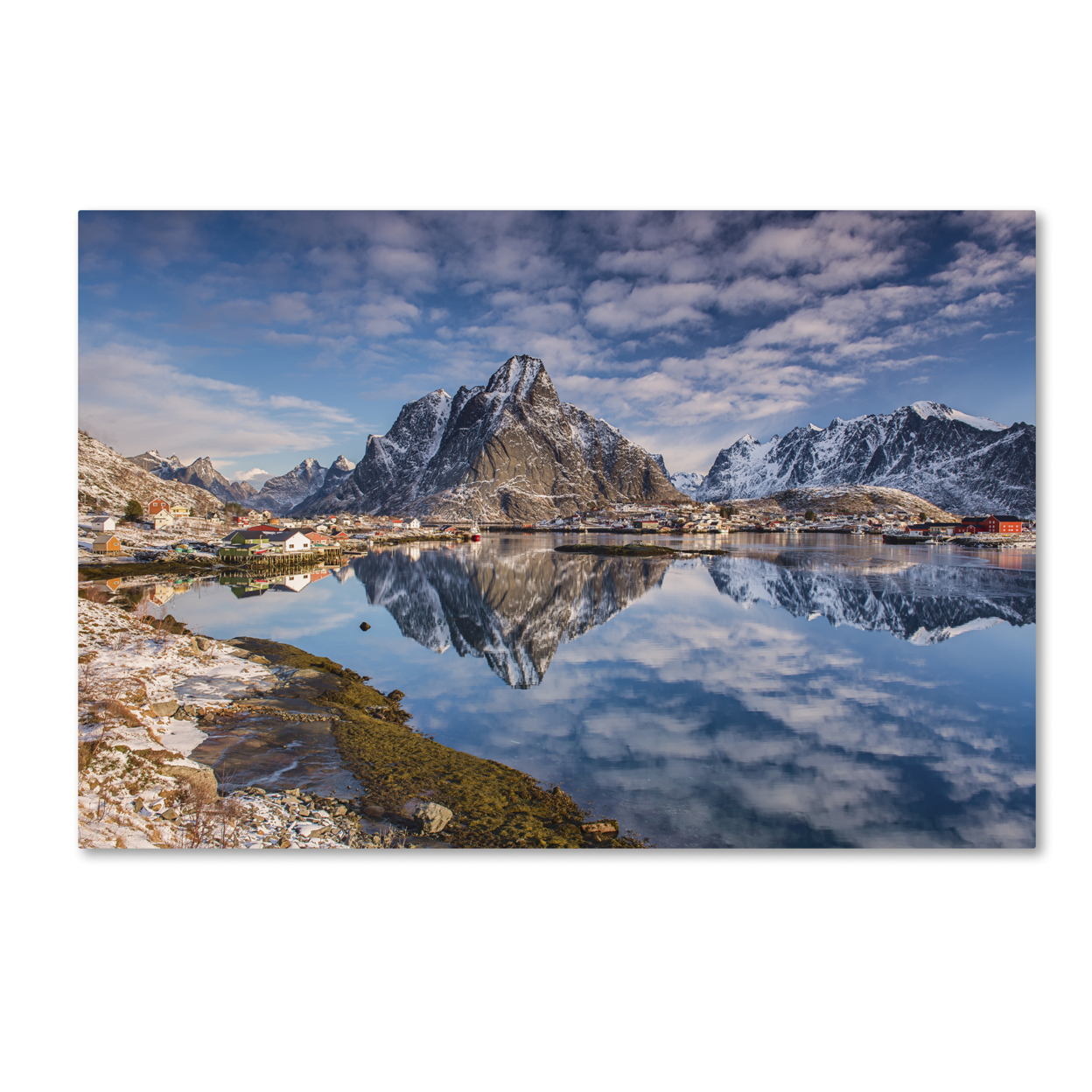 Michael Blanchette Photography 'Mirror In The Fjord' Canvas Art 16 X 24