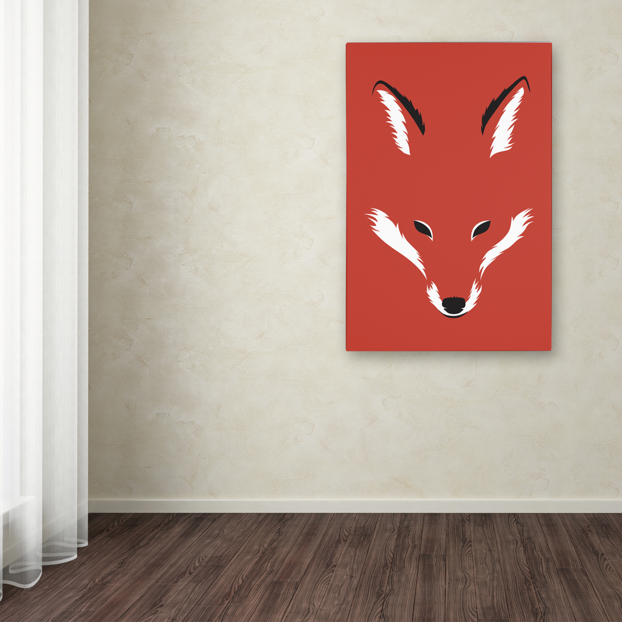 Robert Farkas 'Foxy Shape' Canvas Art 16 X 24