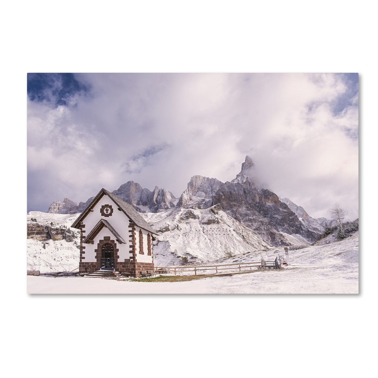 Michael Blanchette Photography 'Alpine Chapel' Canvas Art 16 X 24