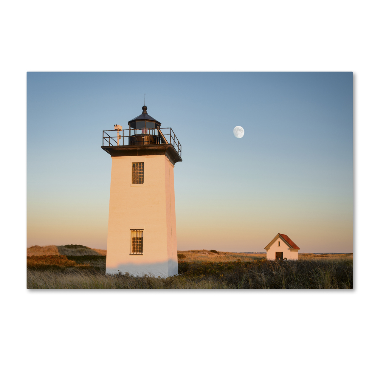 Michael Blanchette Photography 'Moon Over Wood End' Canvas Art 16 X 24