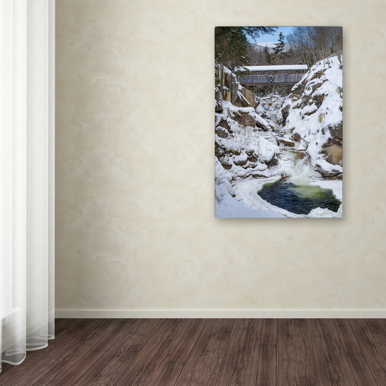 Michael Blanchette Photography 'Snowy Chasm' Canvas Art 16 X 24